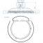 40W LED High Bay Area / Factory Light 220VAC New Practical / Cooling Design DOHA Series
