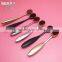 Paint oval mineral naked cosmetic make up brush with cap