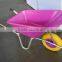 Heavy duty construction stainless steel wheelbarrow