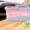 Spin Mop & Bucket System, Deluxe 360 Degree Spin Self-wringing Mop And Spin Dry Bucket With 2 Mop Heads - No Foot Pedal Needed
