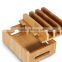New multi-device bamboo charge station,storage box for mobile phone