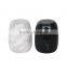 2016 hot sale marble decors matte black candle jar for soy wax