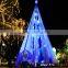 Home and outdoor garden edging decoration 2m to 16m or 6.5ft to 53ft Height artificial large 3d LED Christmas Tree E06 3013
