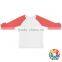 Kids Girls White T Shirts Blank Cotton Tops Long Sleeve Icing Raglan Shirts