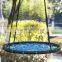 Outdoor Garden Black and Blue Round Web Baby Swing High Chair
