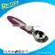 pink hand shank zinc alloy ice cream scoop with plastic handle