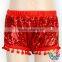 Charming Champine Sequins Baby Bloomers With Bows 0-2 Years Old Girls Cotton Bloomers Soft Touch Diaper Cover