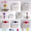 Christmas gift wrapping colorful satin ribbon bow with elastic loop