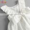 Latest New Model Children Frocks Designs 2016 White Crochet Lace Girl Dress