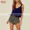 Double Layer Cropped Tops for Women 2016 Women Blouses Boho Top and Skirts