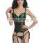 Women's Bustier Corset Sexy Girdle Waist Cincher with Garter Belt