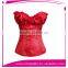 Free Shipping Sweet Princess Red Corset for Sweet Girl