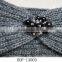 Fashion Hot Popular Crochet Acrylic Knitted Headband With Jewelry
