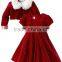 MGOO 2016 Wholesale Red Color New Year Dress For Girl Cape And Tutu Dress Sets Shinning Winter Clothes