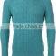 Mens jumper cable knit sweater crew neck cashmere sweater thin pullover