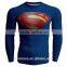 Men's Compression polyster T-shirt Superhero Running Cycling Base Tee Tops