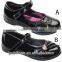 2016 most cheap styles black school shoes for children