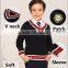 100% cotton soft custom school sweaters,best school uniform sweaters
