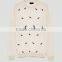 Mens plain white long sleeve animal print pullover sweater for wholesale