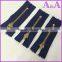 #4 metal zipper,with YG slider,close end, for brazil market