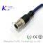 M12 M8 Waterproof Shielded Male& Female Straight Molded Cable Connector