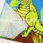 china supplier 100% cotton kids hooded towel, Dinosaur beach towel, hight quality reactive printed bath towels