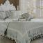 4 Pieces Plain Dyed Silk Cotton Satin Bed Sheet Set