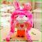 cute cartoon animal plush hat long ear as glove
