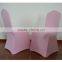 Pink spandex banquet wedding chair cover for sale