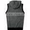 bulk order OEM services custom sleeveless wholesale cotton hoodie sweatshirt zip coat