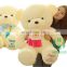 HI CE latest custom lovely plush toy animals love dolls giant teddy bear scarf