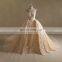 Real Photo Silver Wedding Dress Heavy Lace Wedding Gown