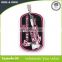 Promotional Cheap Wholesale Custom colorful Metal Dog Tag epoxy doming