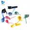 Colorful self-locking soft hook and loop