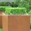 40cm Corten Steel Cube Planter Garden Plant Pot Square