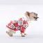 Spoof Pet fat dog Bulldog puppy Clothes Cotton brushed shirt cola Drinks pattern