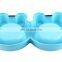 Lovely Cartoon Pets Feeder Double Water Bowls Neck Protection Practical Dog Cat Dog Bowl