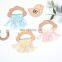 Cloud Macrame Wood Teether Crochet Comforter Toy Teething Ring Toy