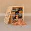Custom handmade 6 bottles wine box wooden packaging box for wine