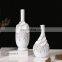 New arrival exquisite hand-made hotel living room craft furnishings white creative resin flower vase