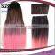 long beauty straight ombre synthetic hair extension clip in