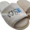 Velvet slipper hotel bathroom slipper airline slipper open toe