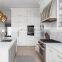 American Style 3d/4d Design Kitchen Cabinets With Marble Island
