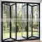 Design aluminum patio bi folding doors cheap soundproof interior bathroom glass folding door