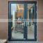 Security aluminum kitchen swing casement door aluminum commercial swing door