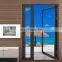 Soundproof double glass aluminium used exterior french doors