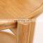 Bamboo Small Tea Table Coffee Table with Wheels for Living Room