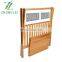 Natural Folding Luggage Rack with Storage Shelf, Bamboo Suitcase Luggage Stand for Bathroom Bedroom Living Room Guest Room