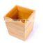 Bamboo simple trash bin square trash bin living room bedroom sundry storage basket home stay office paper basket