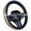 Autoaby Diamond Leather Steering Wheel Cover with Bling Bling Crystal Rhinestones Fit 15 Inch Protector Car Wheel for Women Girl